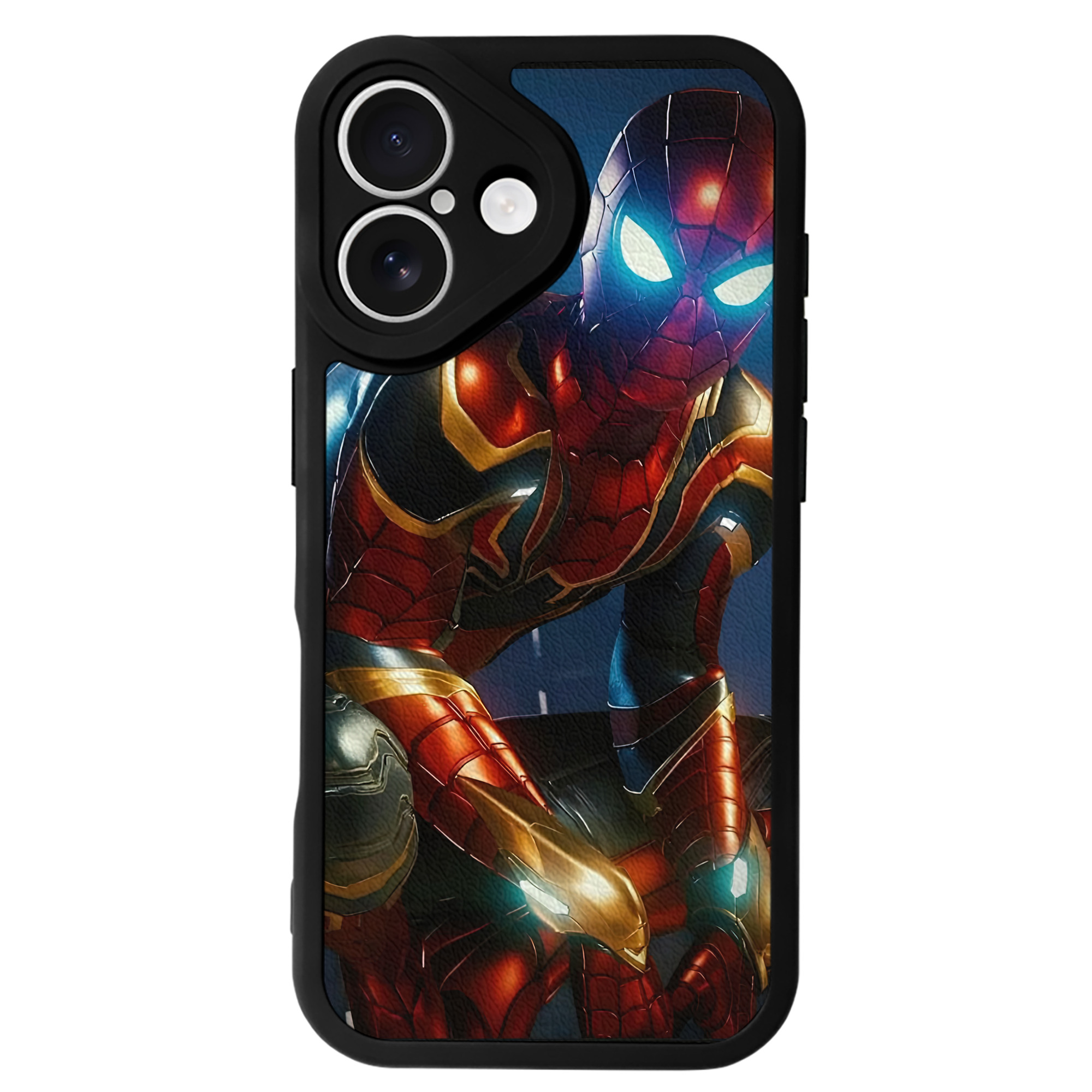 （画像用） Spider Man スパイダーマン 【iPhone 16シリーズ対応】シリコンスマホケース（レザー調） 材質：シリコン